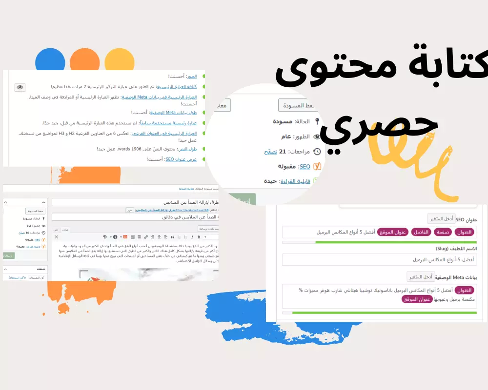 كتابة محتوي سيو حصري