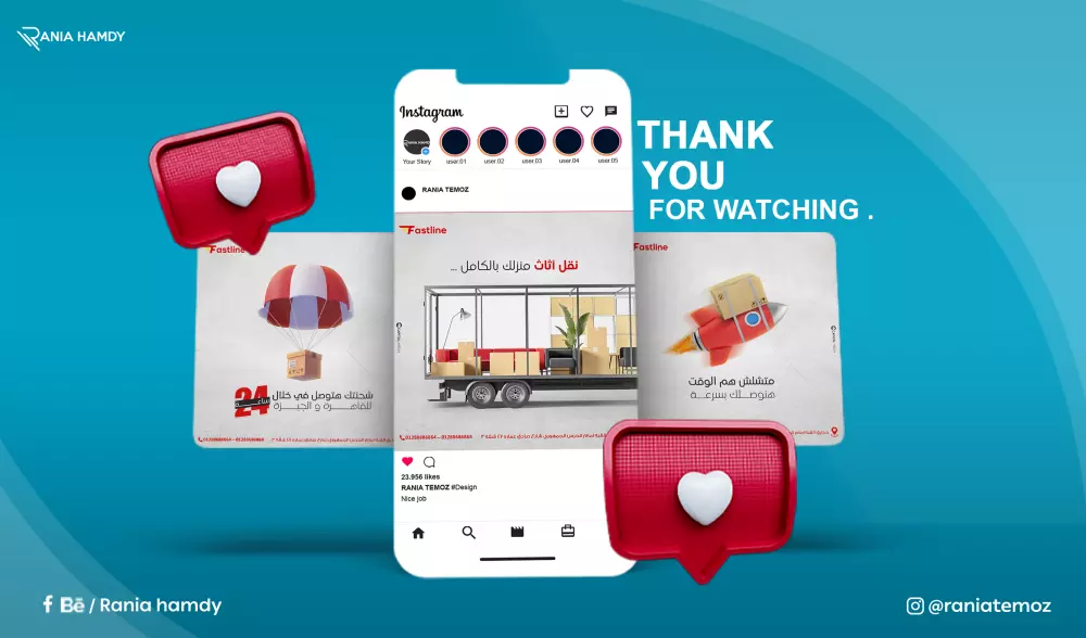 تصميم بوسترات سوشيال ميديا احترافية