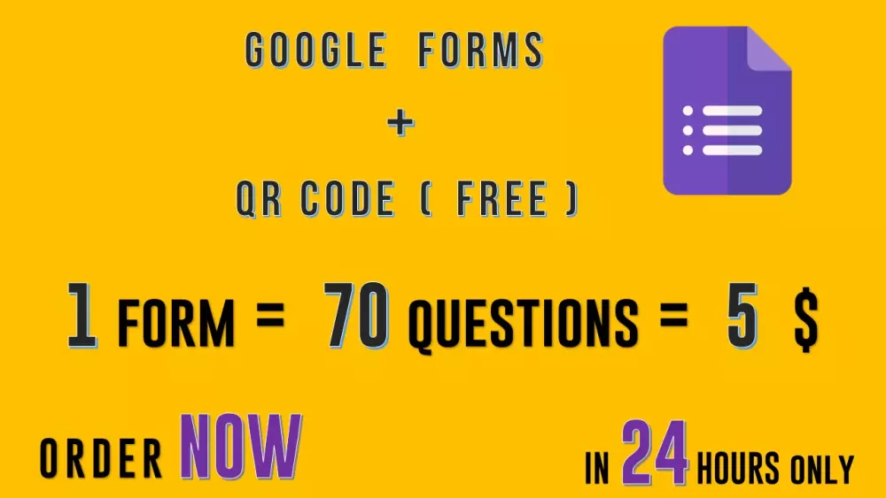 إضافة أسئلة في نماذج قوقل فورم Google Form وعمل QR Code له
