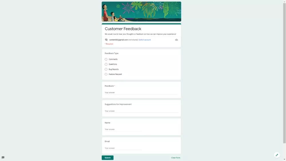 إضافة أسئلة في نماذج قوقل فورم Google Form وعمل QR Code له