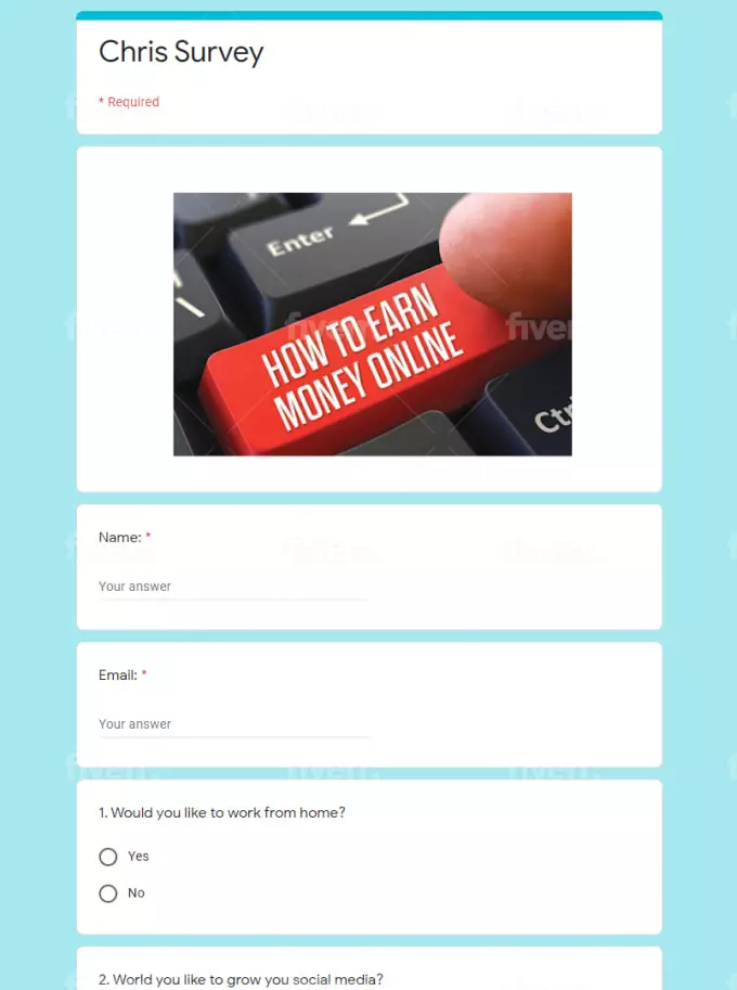 إضافة أسئلة في نماذج قوقل فورم Google Form وعمل QR Code له