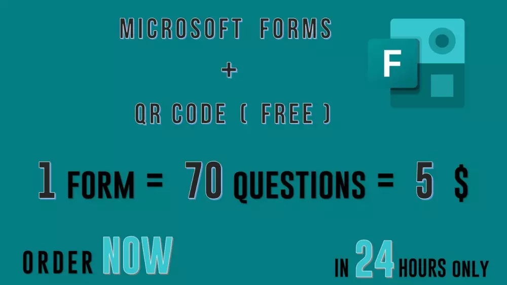 عمل اختبار في نموذج مايكروسوفت فورم Microsoft Forms وعمل QR Code له
