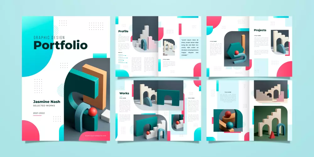 انشاء portfolio جذاب