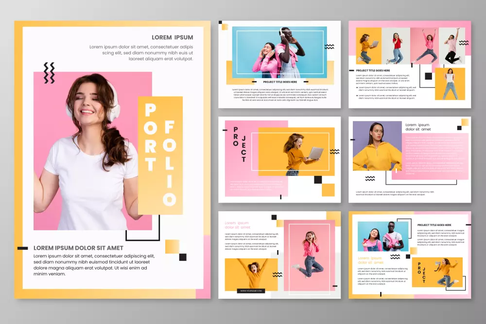 انشاء portfolio جذاب