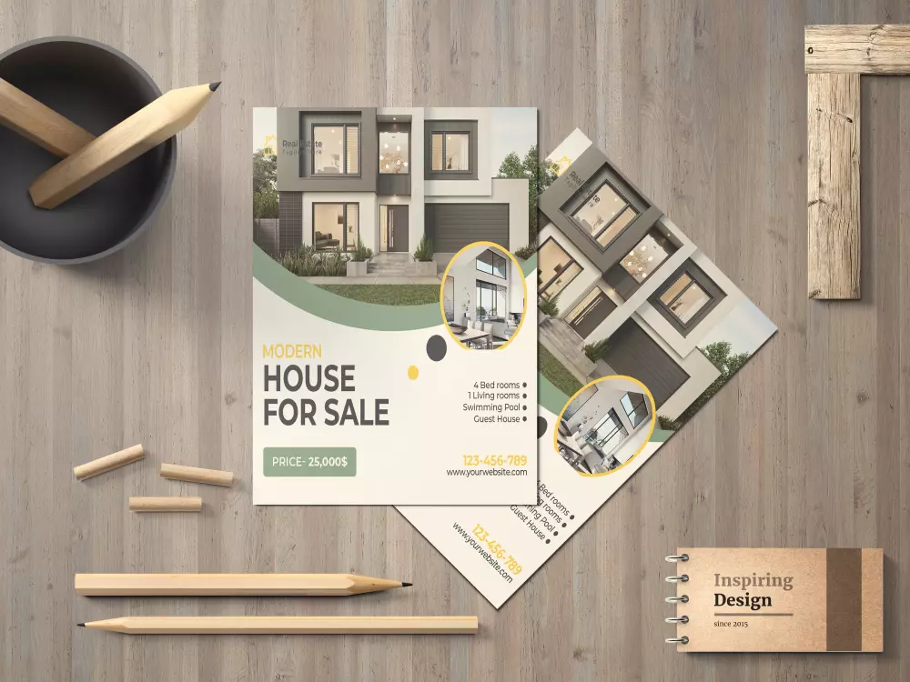 تصميم إحترافي برشور - فلاير - رول اب