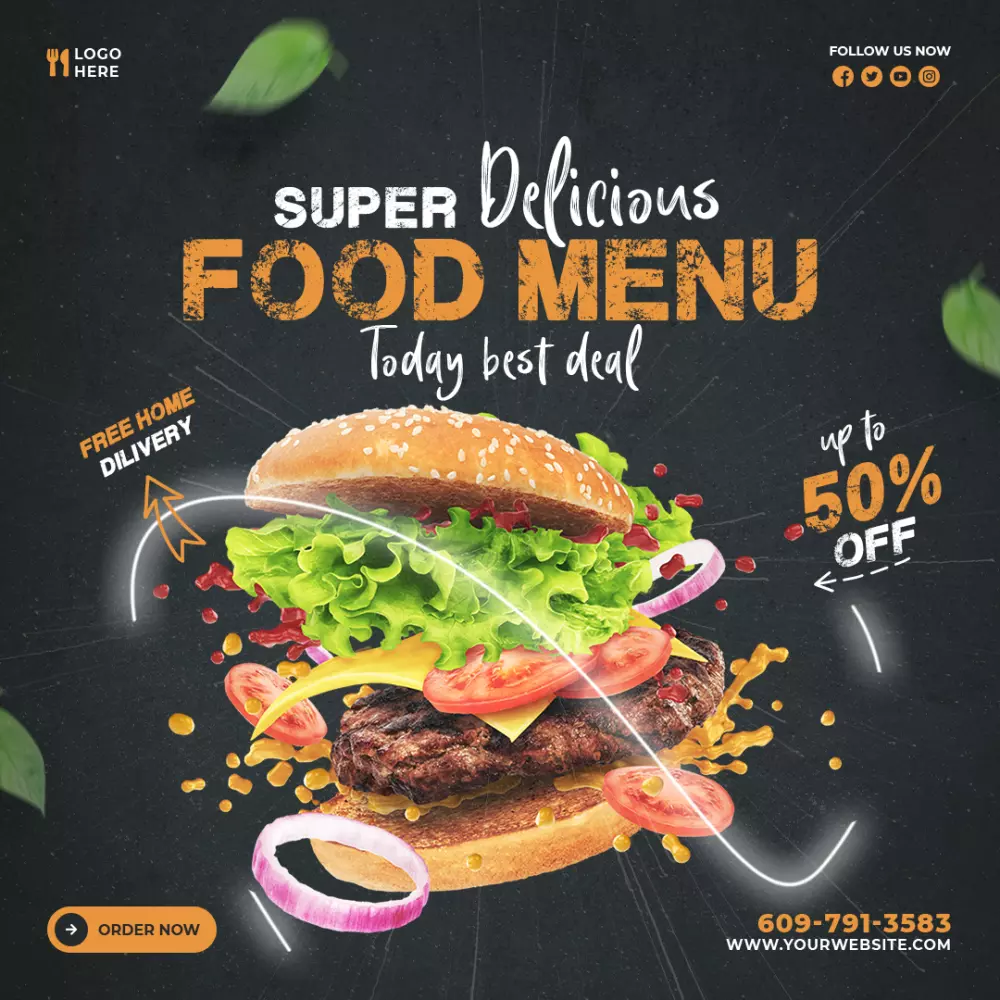 تصميم بوستر اعلاني - سوشال ميديا