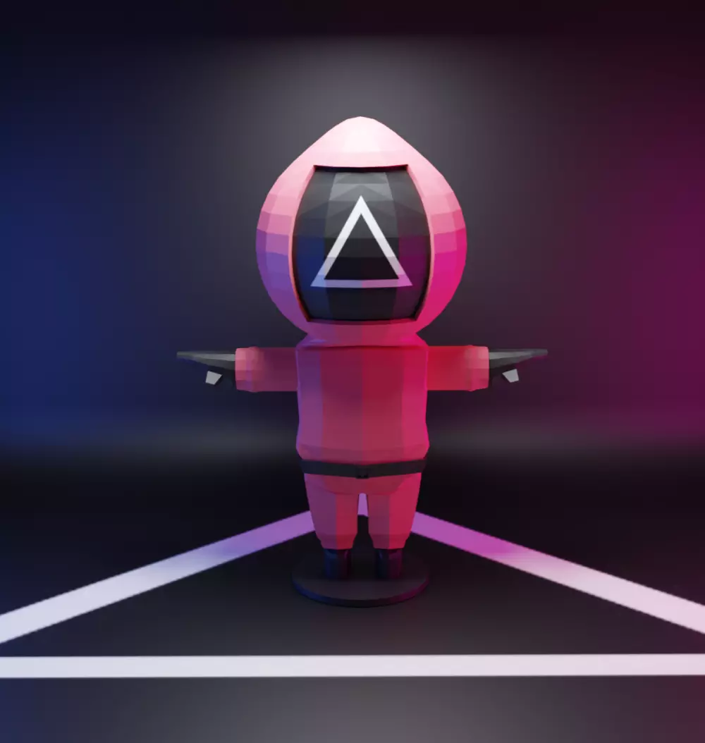 تصميم ثلاثي الابعاد باستخدام البوليجنز 3d low poly character design