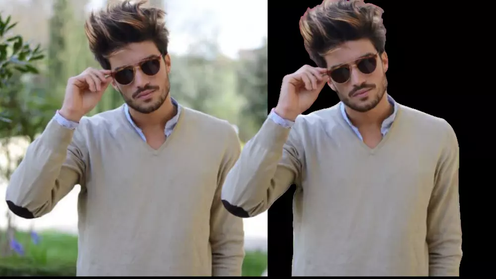 "خدمة إزالة الخلفية"