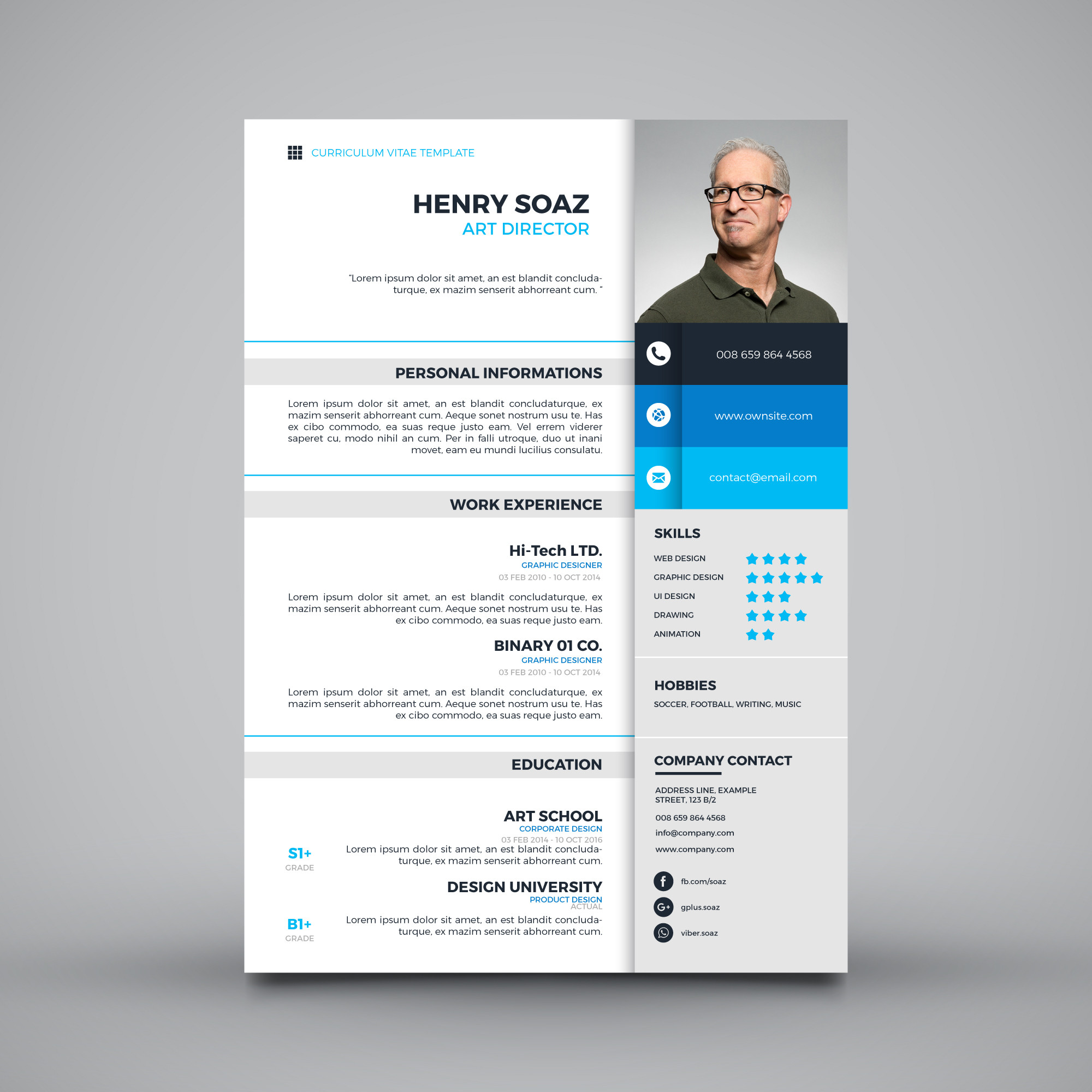 تصميم سيرة ذاتية إحترافية Resume مع خطاب تقديمي Cover Letter