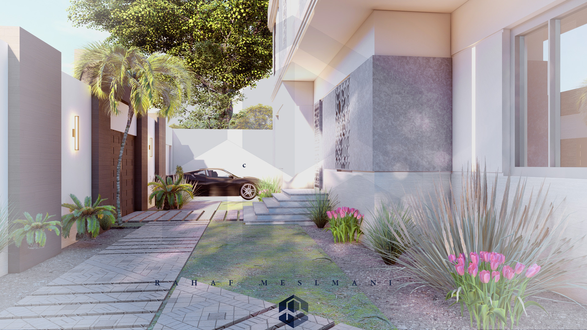 تصميم لاندسكيب حديقة