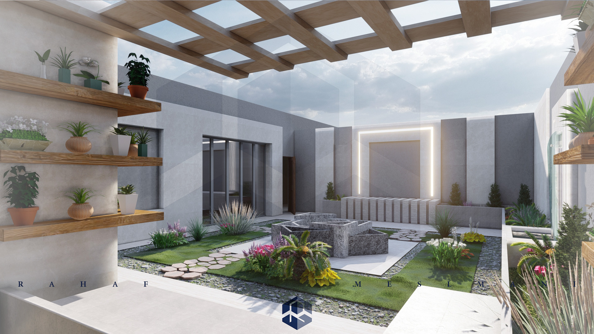 تصميم لاندسكيب حديقة