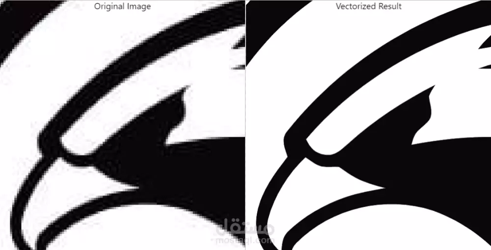 ترميم اسم او شعار وتحويله بدقة عالية فيكتور