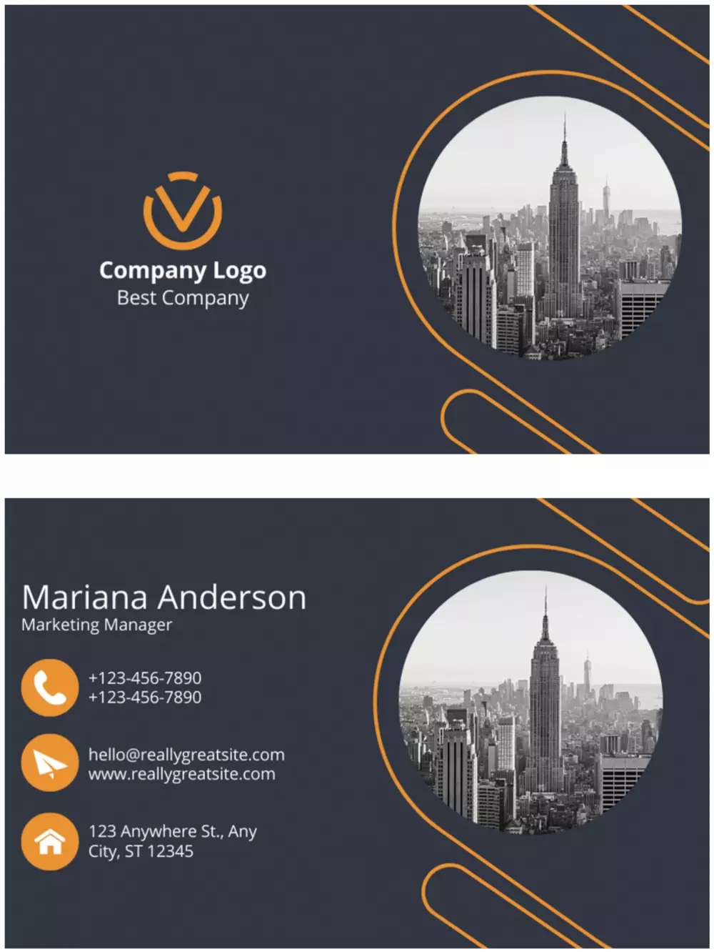 مصمم بزنس كارد