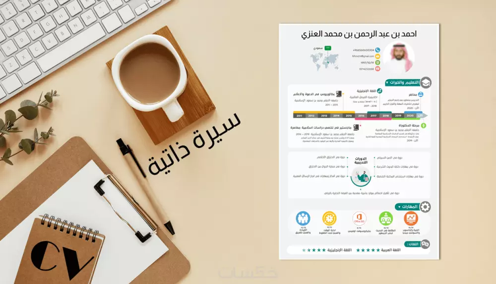 كتابة سيرة ذاتية احترافية