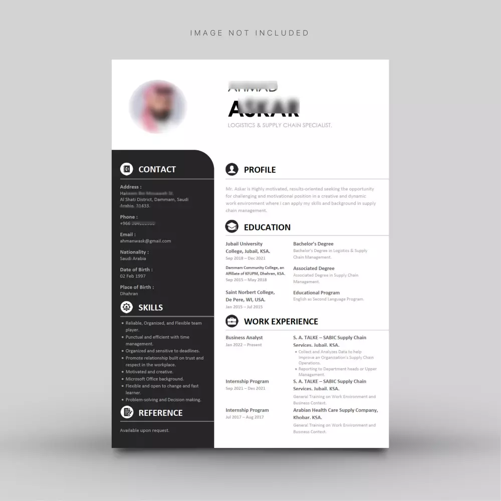 تصميم وإعداد سيرة ذاتية احترافية بالمعايير العالمية