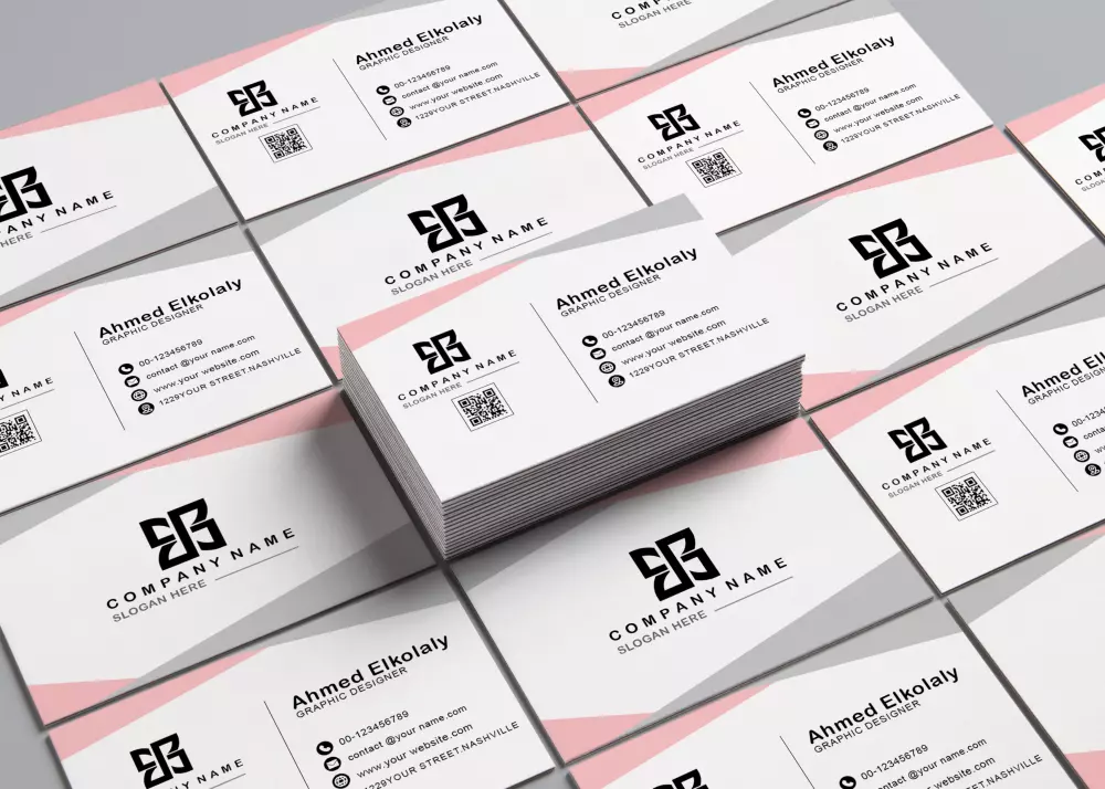 تصميم كارت شخصي احترافى _ بطاقة عمل (business cards)