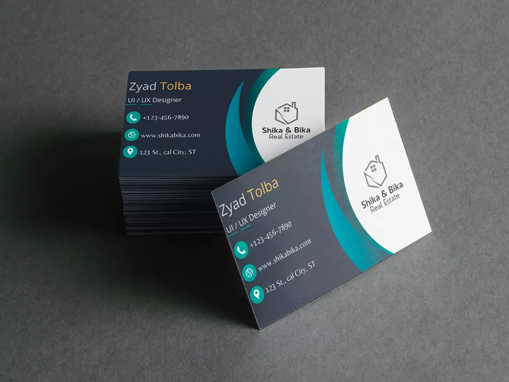 تصميم بطاقة عمل باحترافية business card