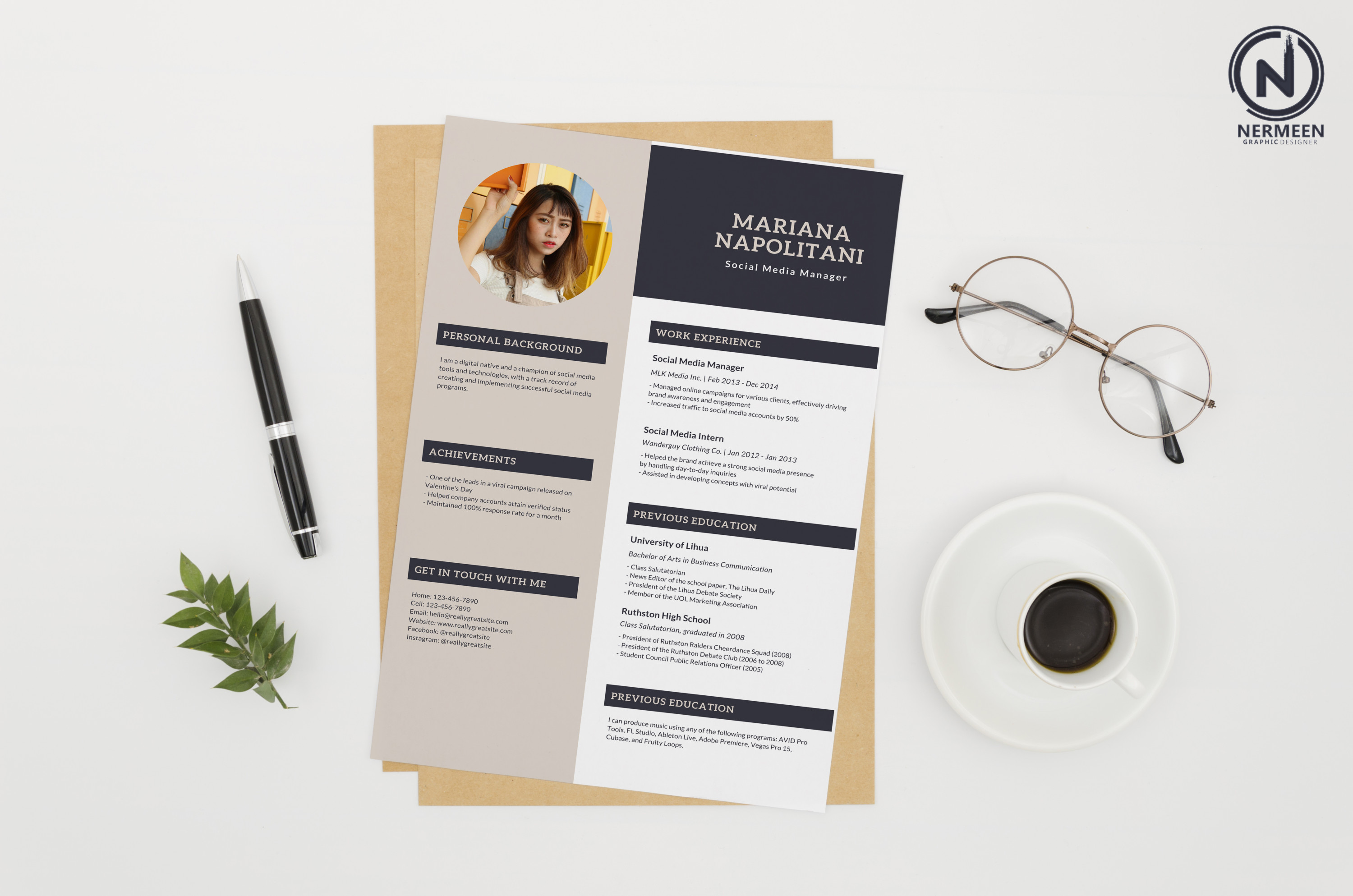 تصميم سيرة ذاتية احترافية ب 25$