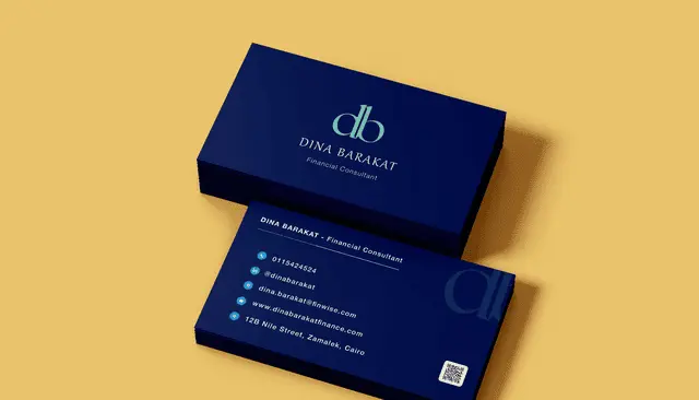 تصميم بطاقة عمل أو كارت شخصي Business Card احترافي وعصري