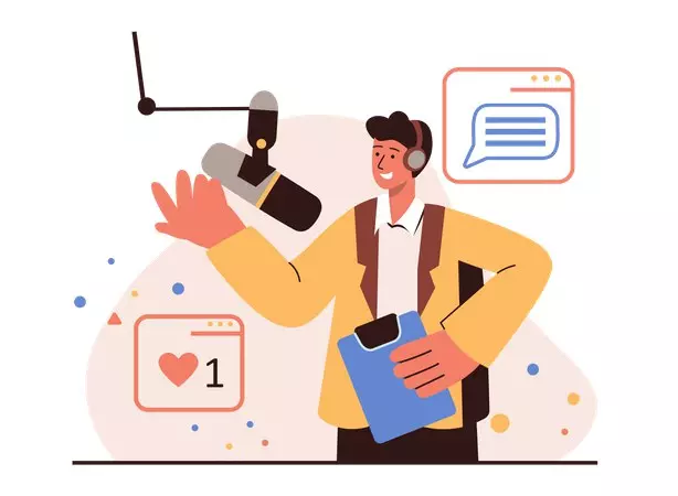 معلق صوتي باللغة العربية العامة او الفصحى