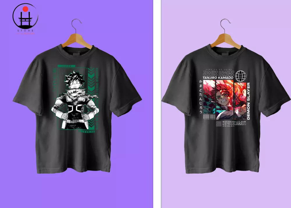 تصميم اربع تيشيرتات