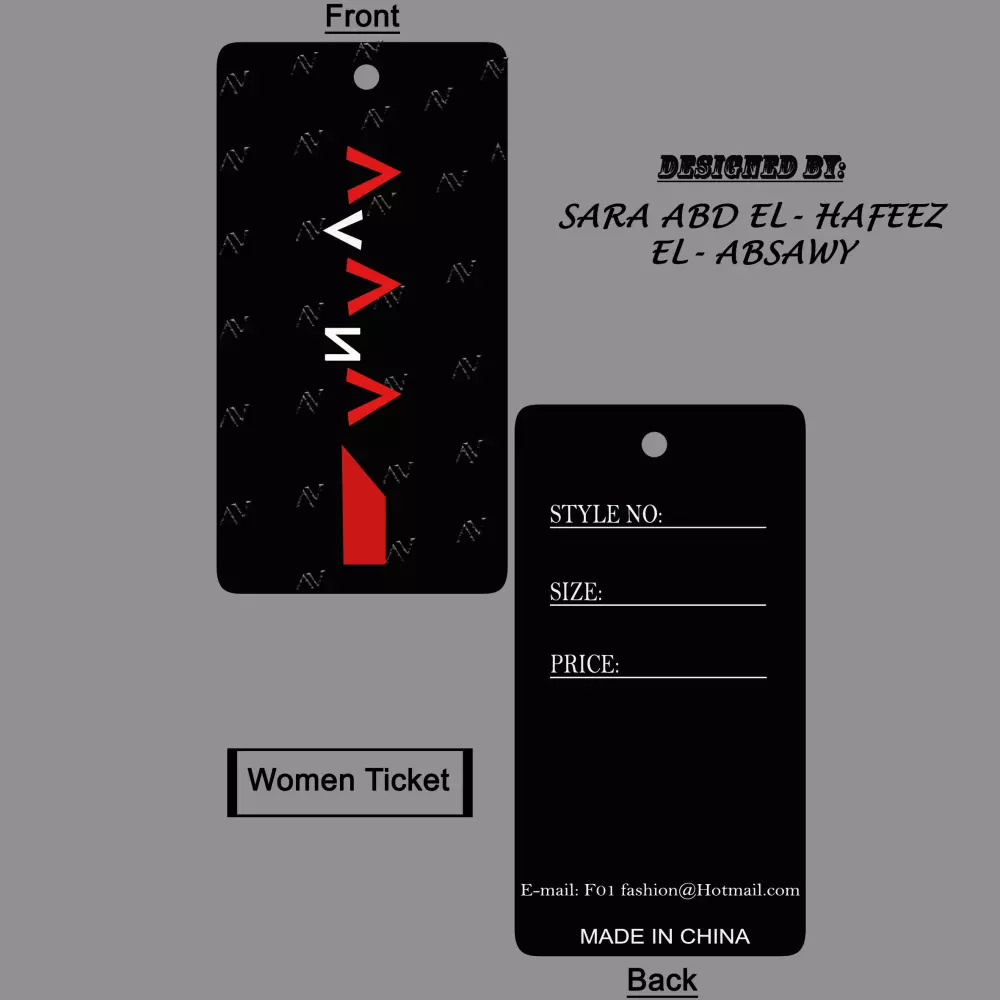 تصميم تكتات ابتكارية لماركات الملابس