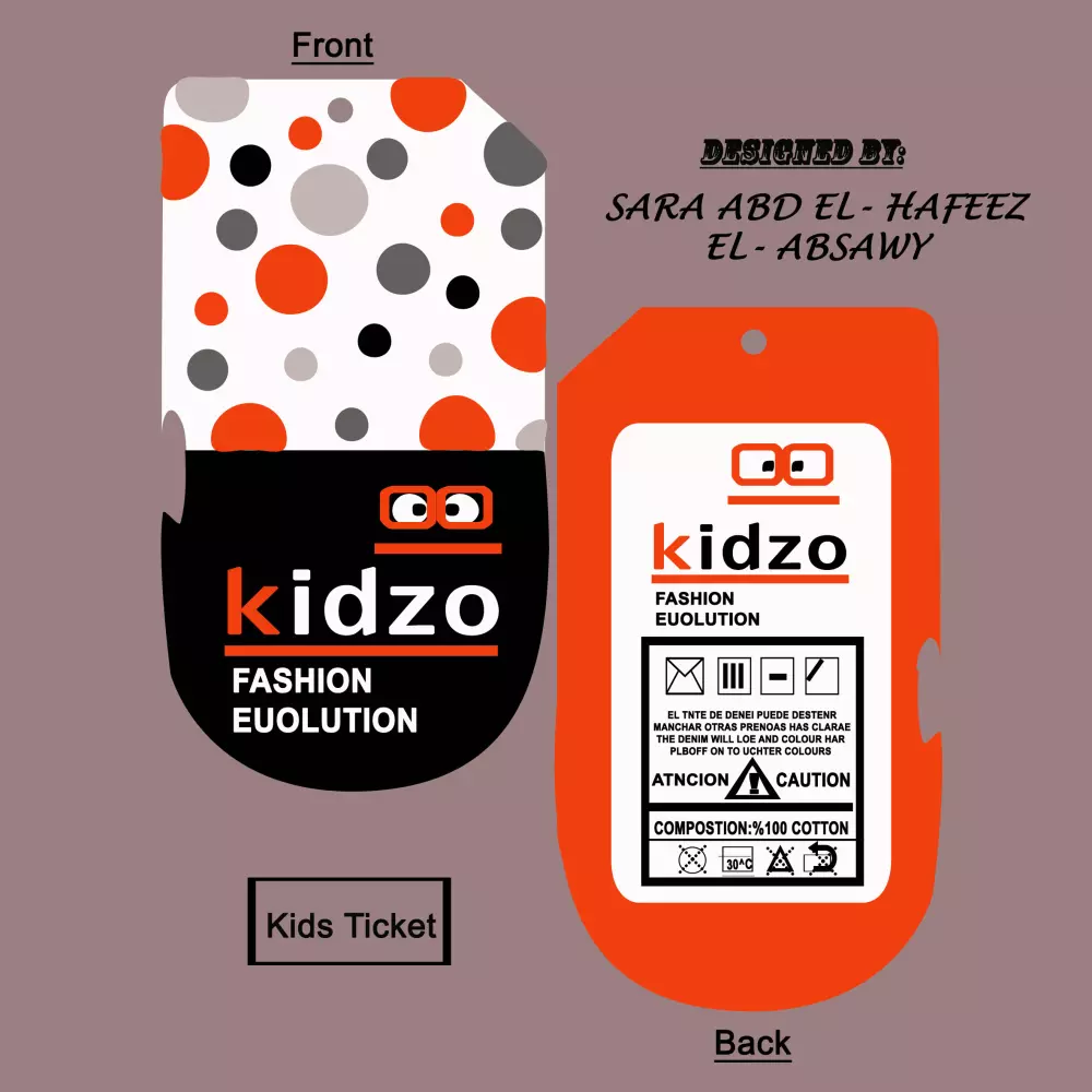 تصميم تكتات ابتكارية لماركات الملابس