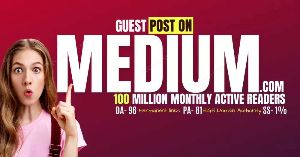 احصل علي جيست بوست دائم لموقعك في موقع MEDIUM DA 96