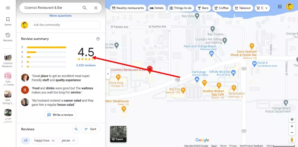 احصل علي 20  تعليق ب 5 نجوم  في جوجل ماب حسابات اجنبية