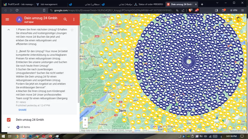 سأقوم بإنشاء 15000 اقتباس في خرائط Google لنشاطي التجاري