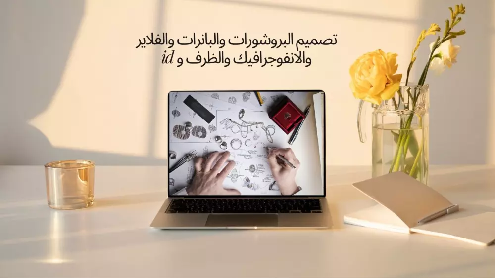 تصميم البروشورات والبانرات والفلاير والانفوجرافيك وid