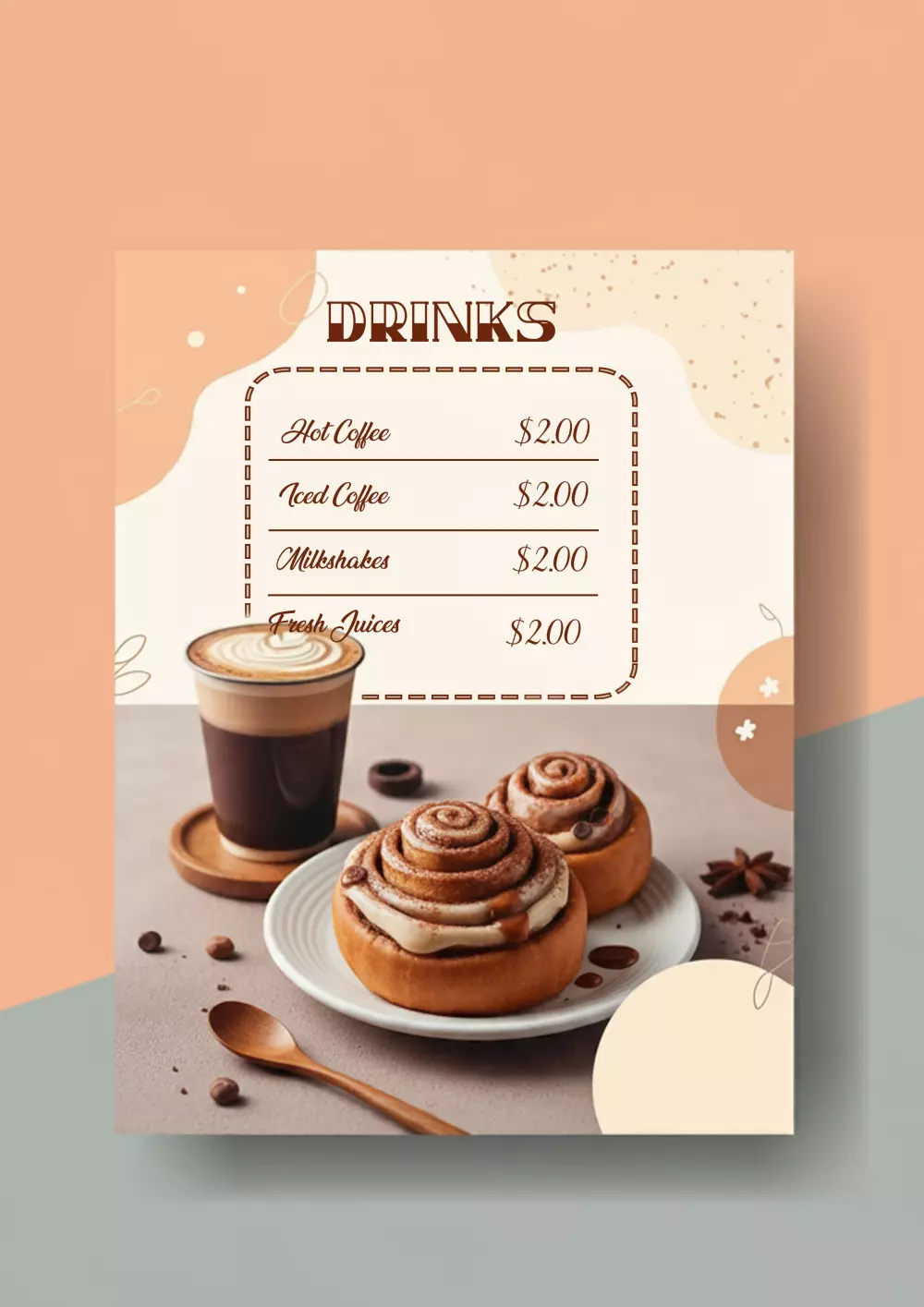 تصميم منيوهات قوائم الطعام MENU