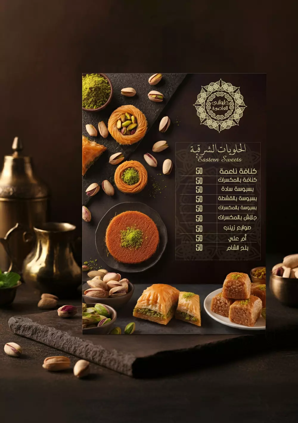 تصميم منيوهات قوائم الطعام MENU
