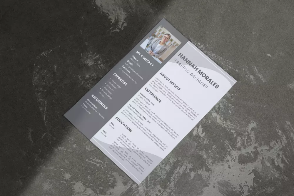 تصميم سيرة ذاتية احترافية وجذابة