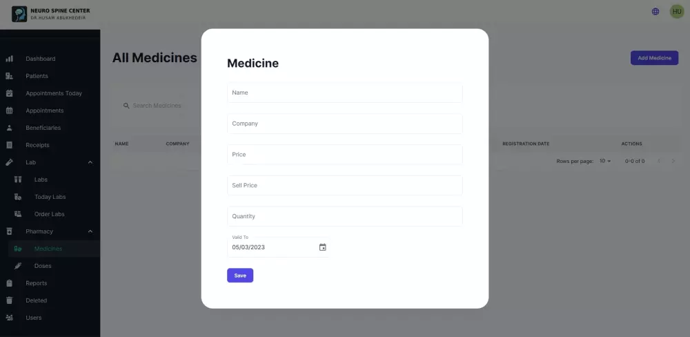 برمجة و تطوير لوحة تحكم و ربط api باستخدام React , Next.js