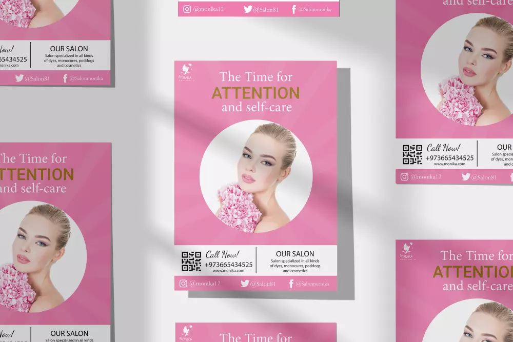 سأصمم لك فلاير احترافي بدقة عالية للطباعة