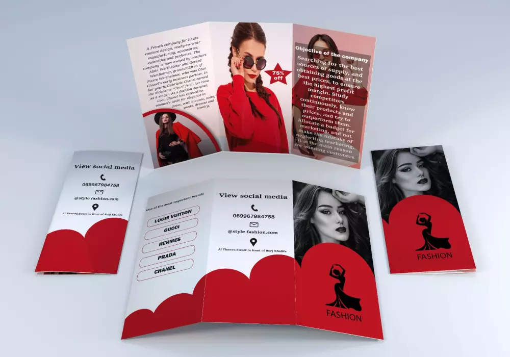 تصميم بروشور احترافي بجودة عالية قابل للطباعة