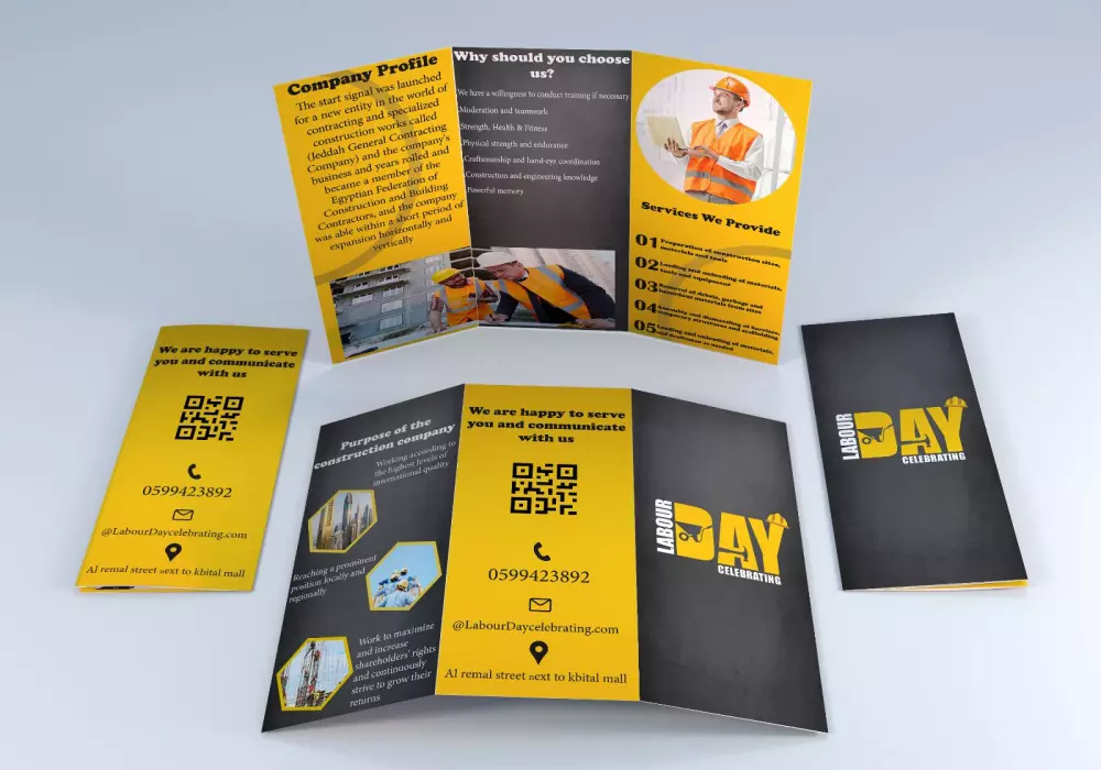 تصميم بروشور احترافي بجودة عالية قابل للطباعة