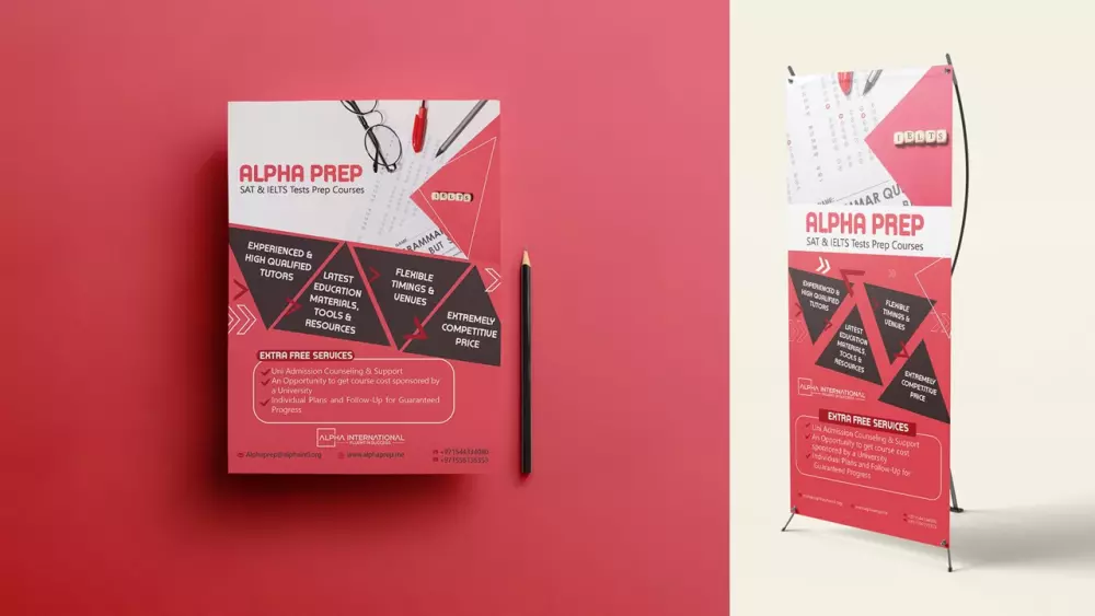 تصميم البوسترات والبروشورات والبانرات  flyers,  poster , banner