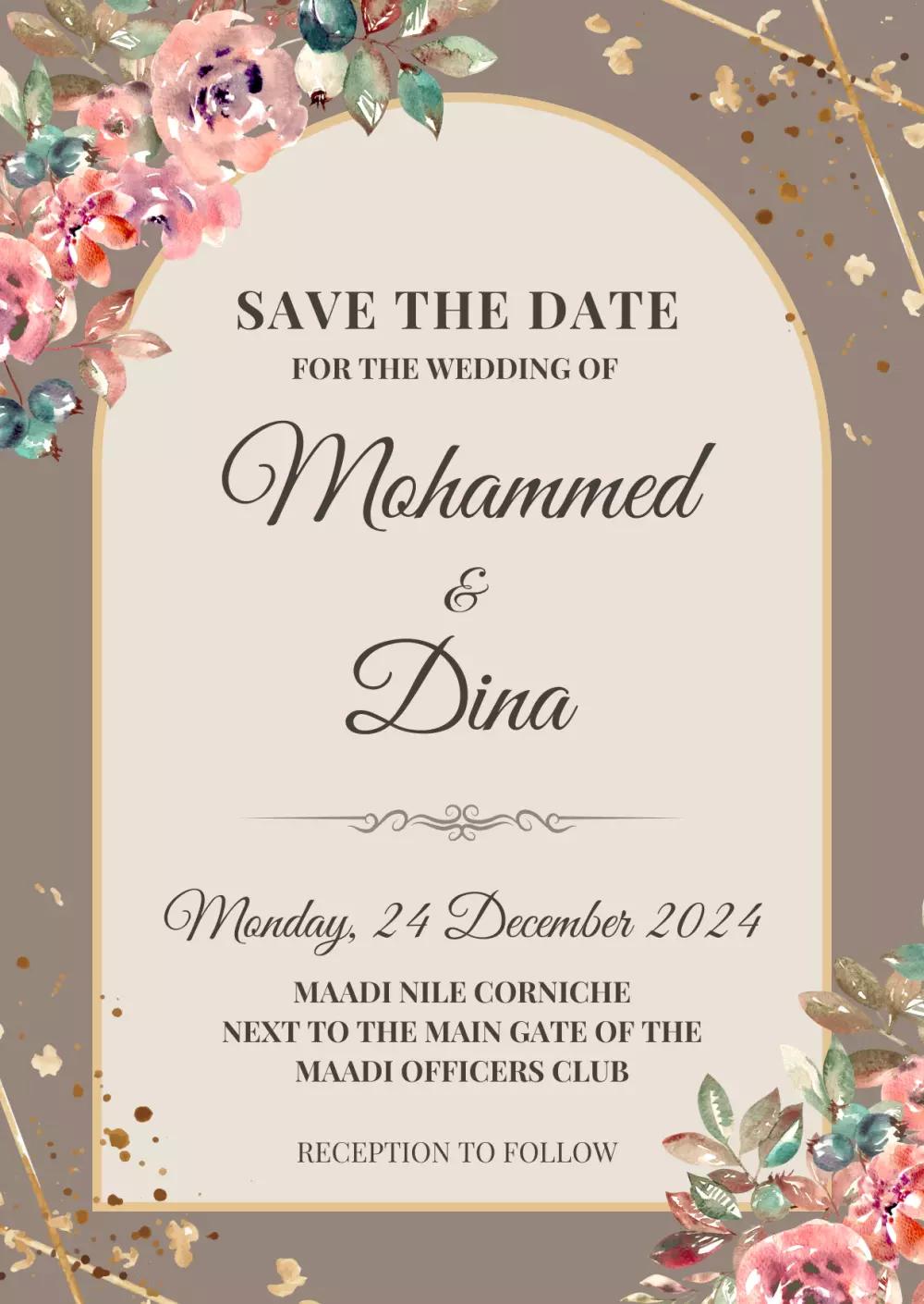 تصميم بطاقات دعوات الزفاف