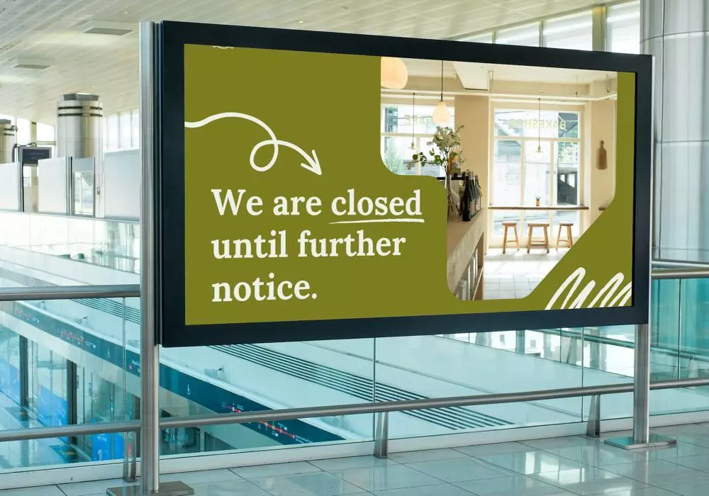 تصميم لافتة اعلانية