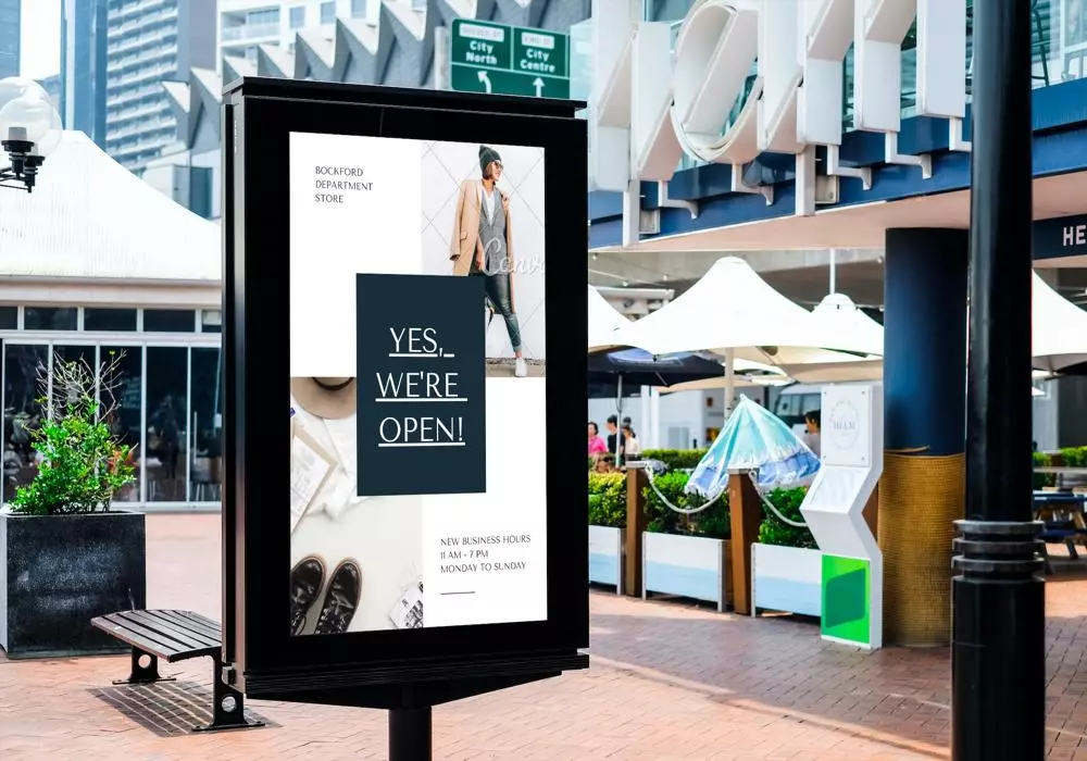 تصميم لافتة اعلانية