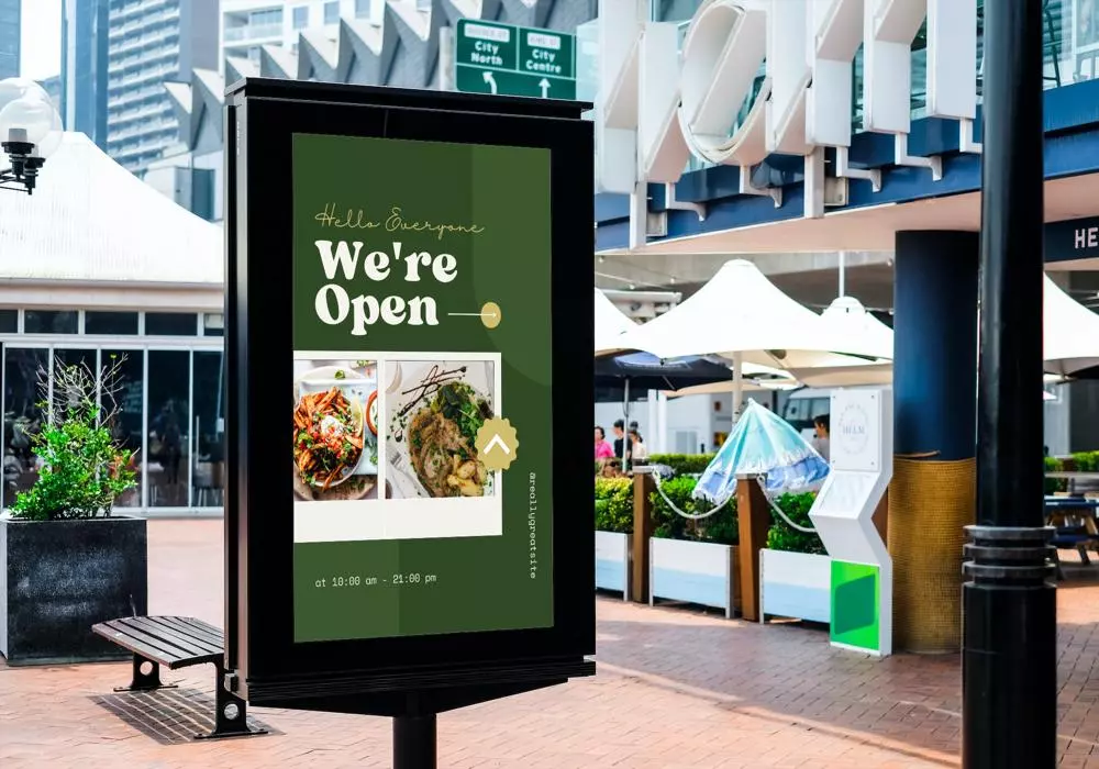 تصميم لافتة اعلانية