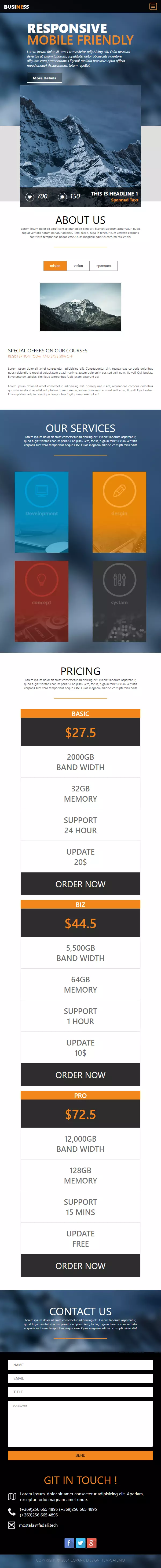 تطوير موقع ويب أحترافي و متجاوب مع جميع الأجهزة