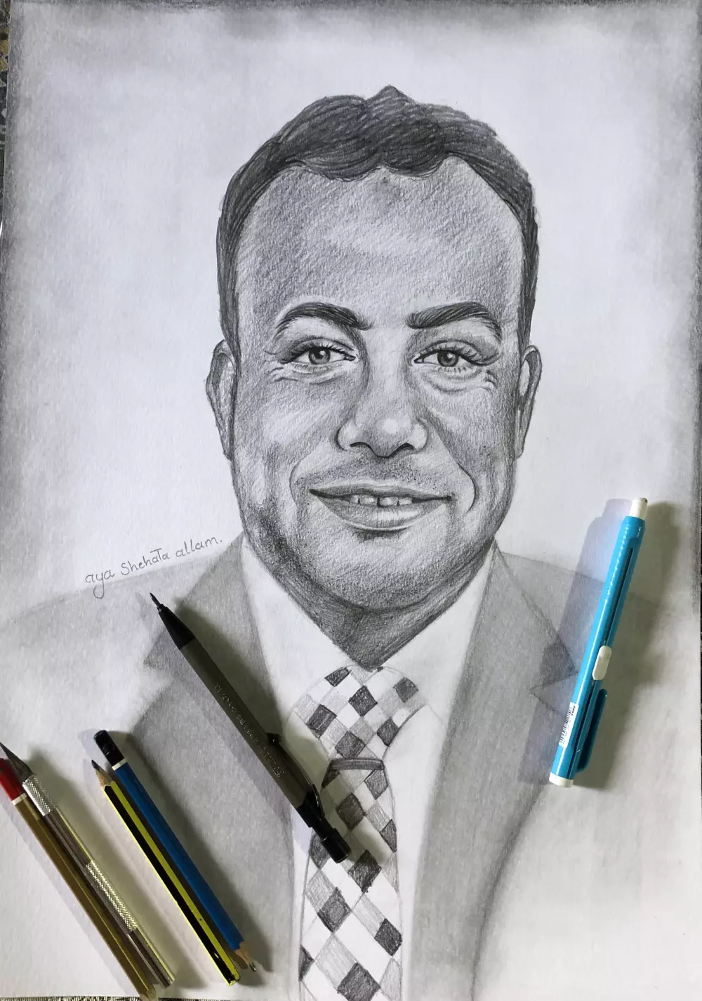 رسم بورتريه رصاص