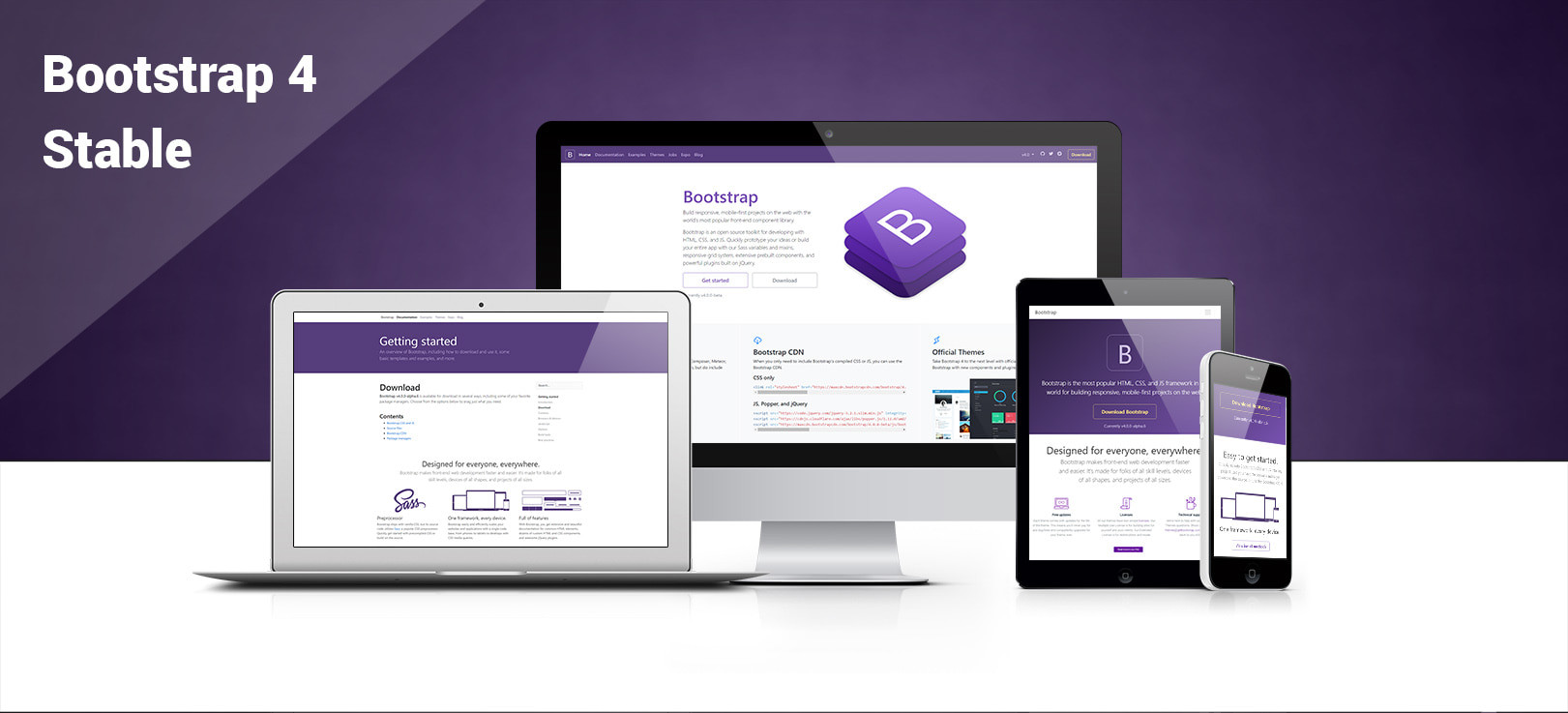 تصميم موقع باستخدام Bootstrap 4