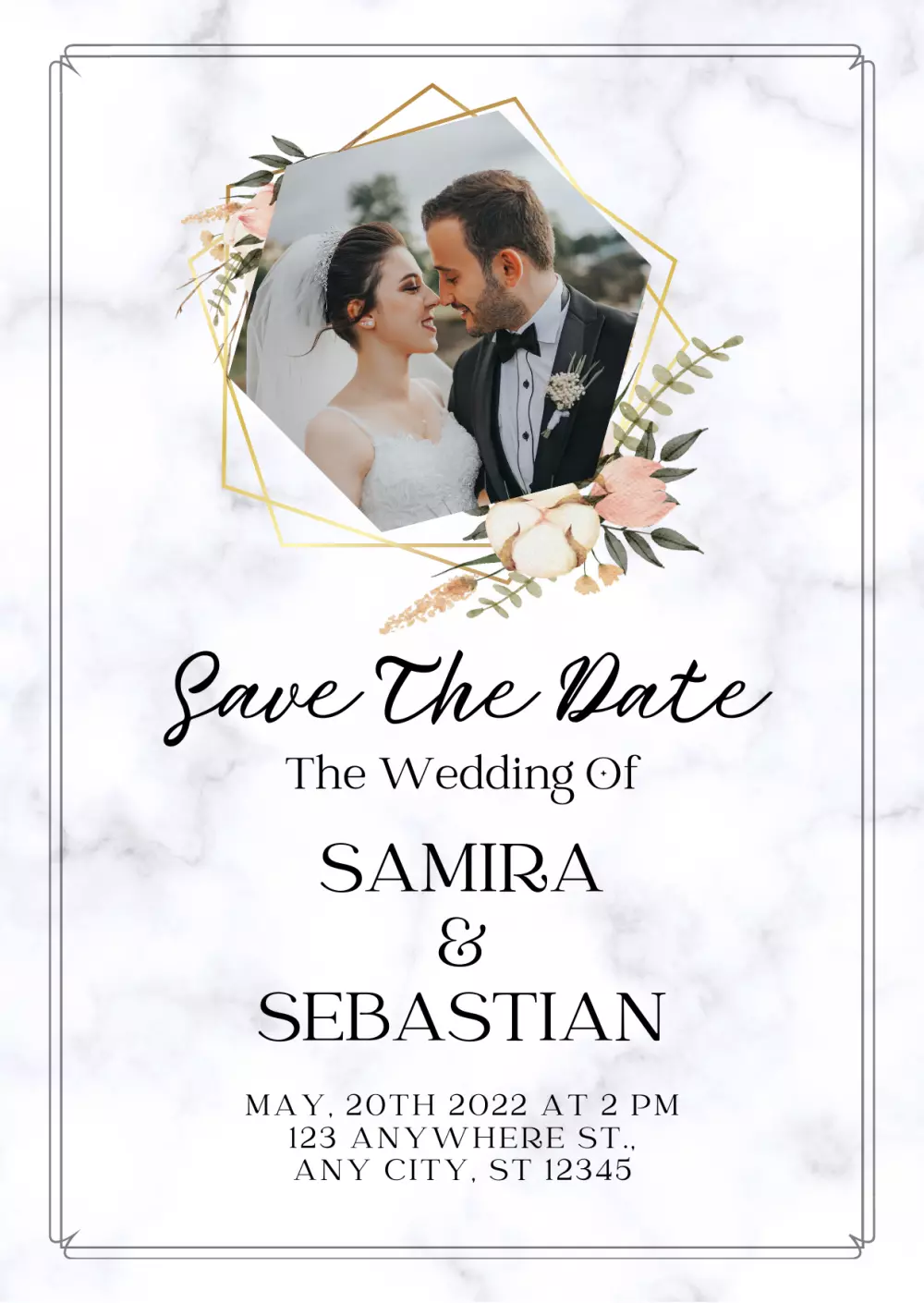 تصميم دعوات الزفاف الاحترافية