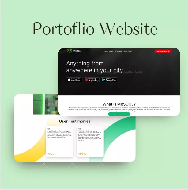 تصميم موقع تعريفي باستخدام React