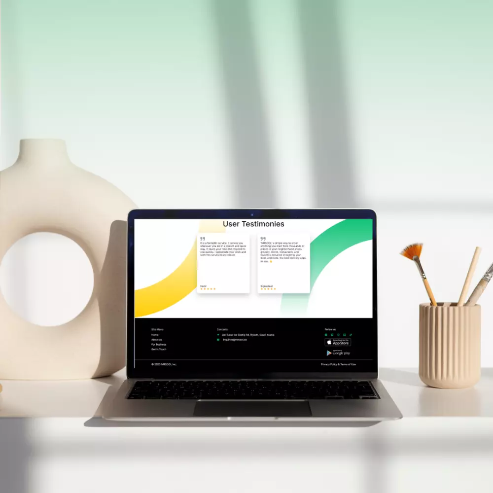 تصميم موقع تعريفي باستخدام React