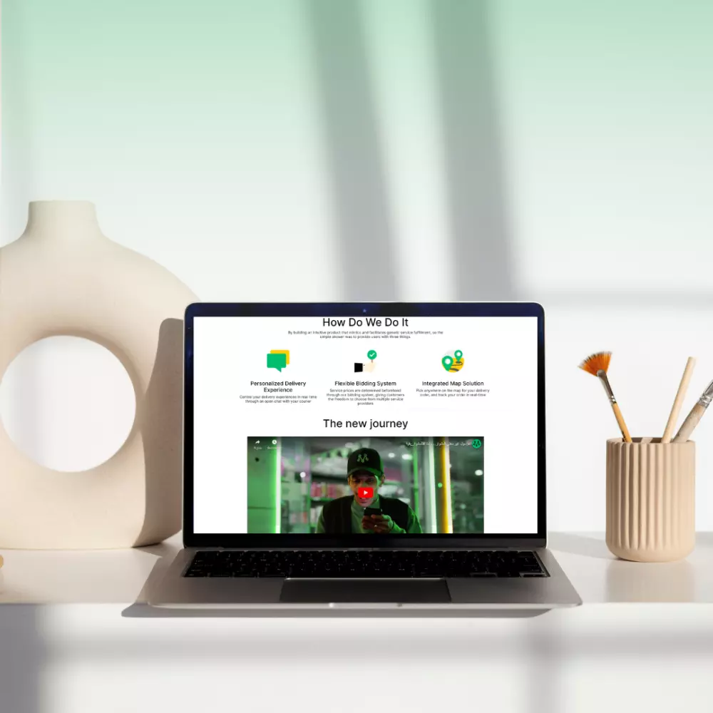 تصميم موقع تعريفي باستخدام React